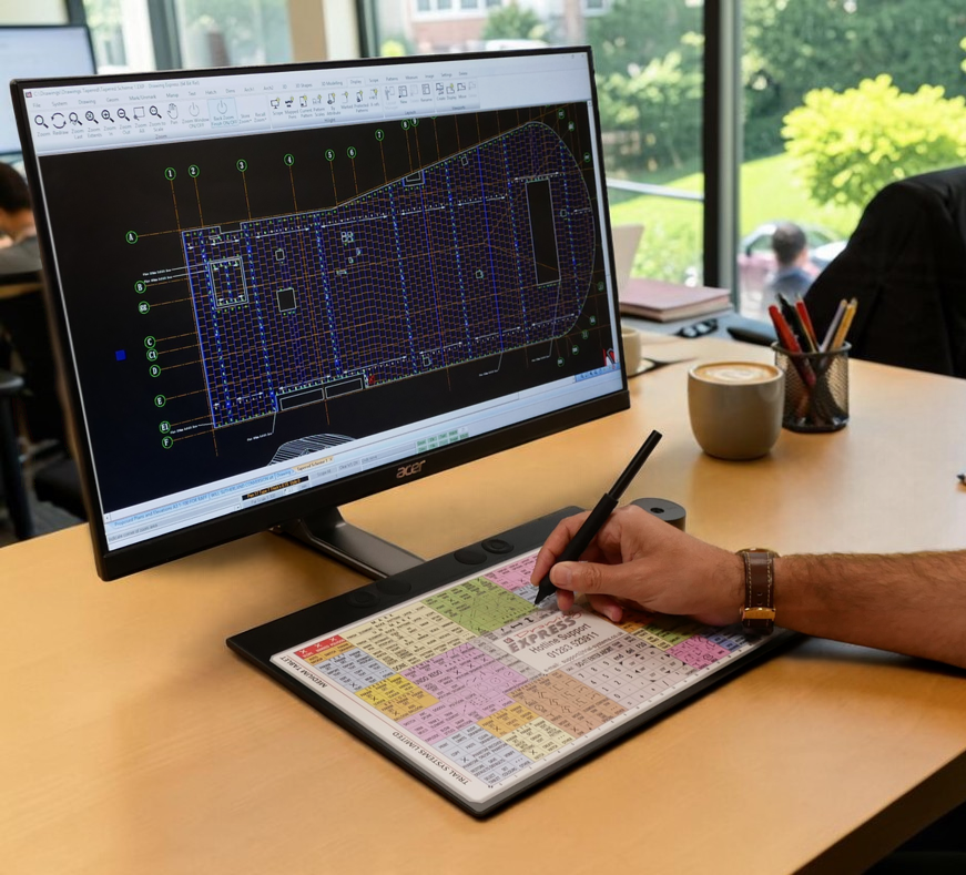 Drawing Express Tapered Roofing software interface preview